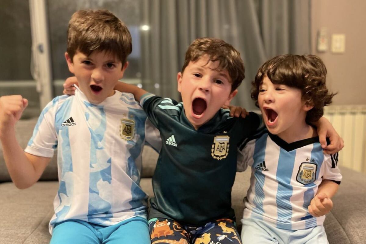 Thiago Mateo y Ciro ellos son los tres hijos de Lionel Messi