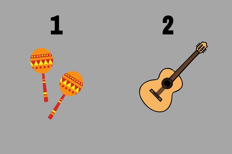 Ilustraciones de instrumentos.