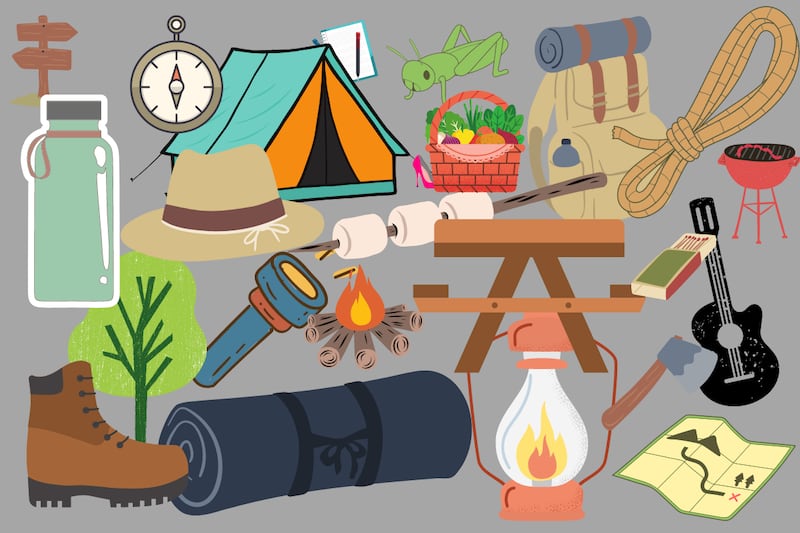 En este test visual hay muchos elementos que se ocupan en un campamento, pero debes encontrar el objeto que no corresponde.