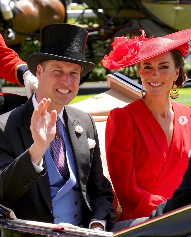 El príncipe y la princesa de Gales asistieron a Royal Ascot