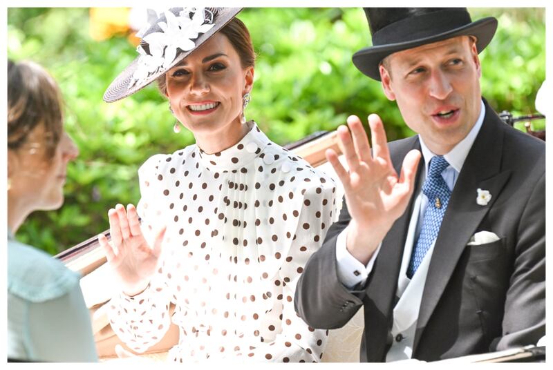 Príncipe William y Kate Middleton en el Royal Ascot.