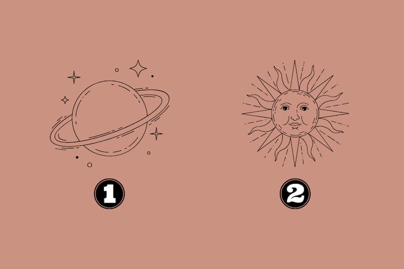En este test de personalidad hay dos opciones: un planeta y un Sol.