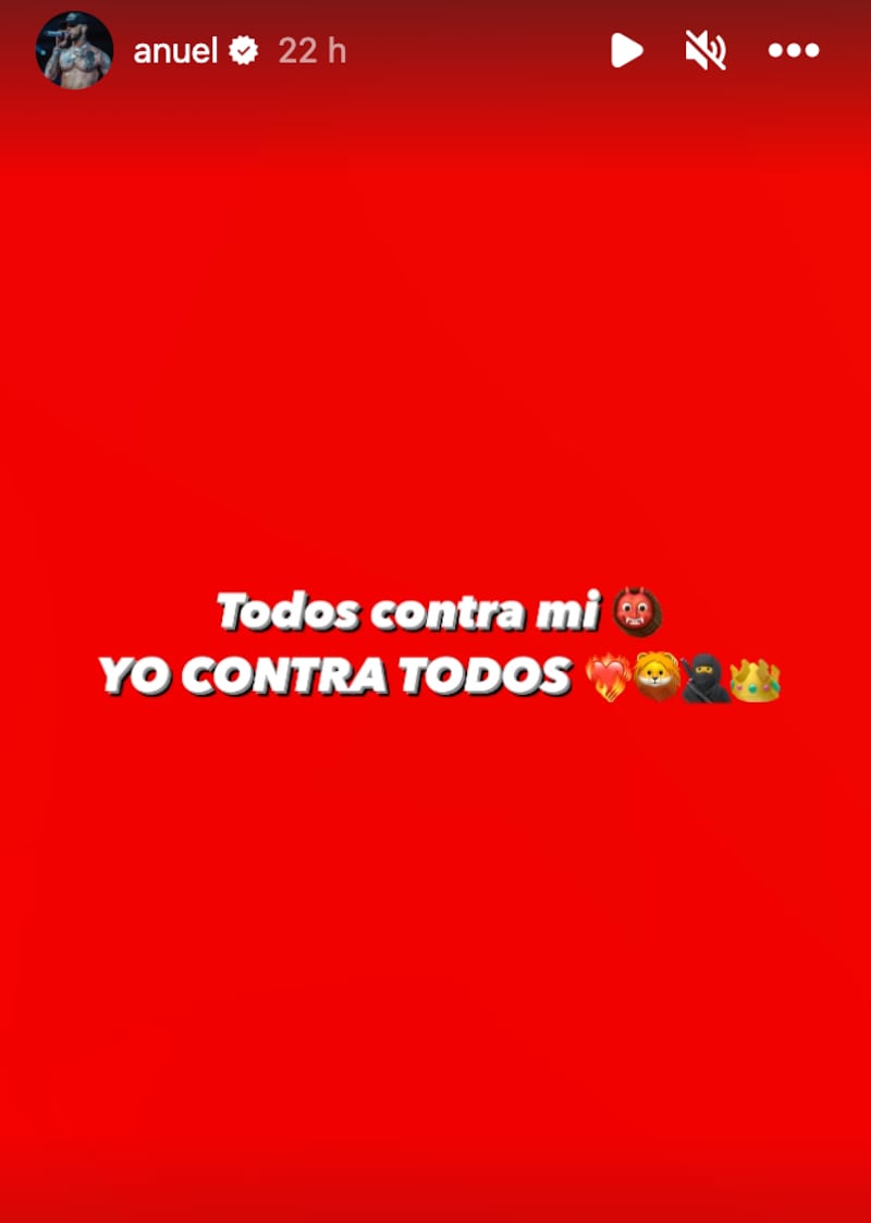 Indirecta de Anuel en Instagram