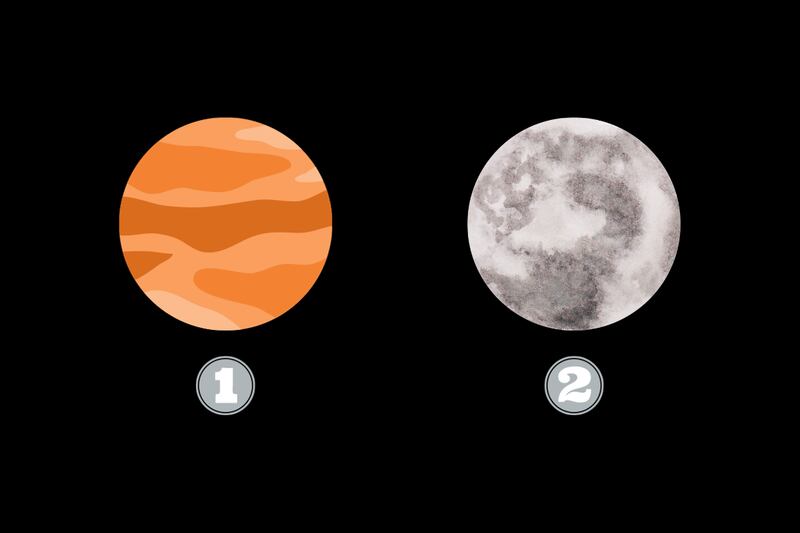 En este test de personalidad debes elegir entre dos planetas: Venus y Mercurio.