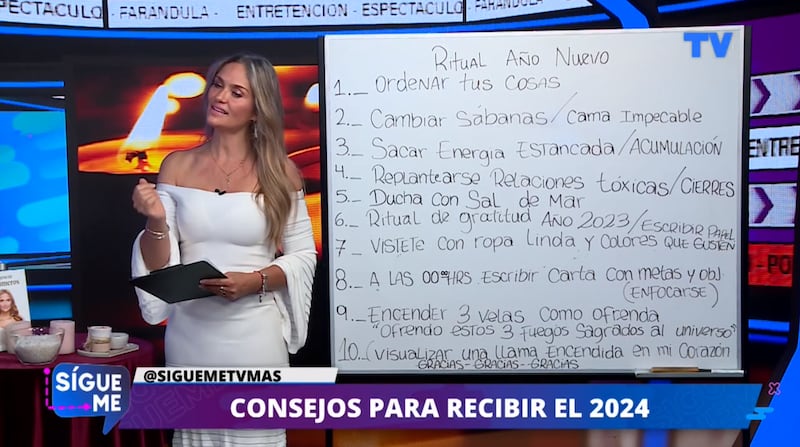 En “Sígueme”, la numeróloga compartió todos sus conocimientos para llegar el 31 de diciembre con una actitud de gratitud y conciencia.