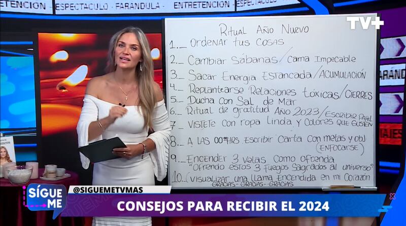 En “Sígueme”, la numeróloga compartió todos sus conocimientos para llegar el 31 de diciembre con una actitud de gratitud y conciencia.