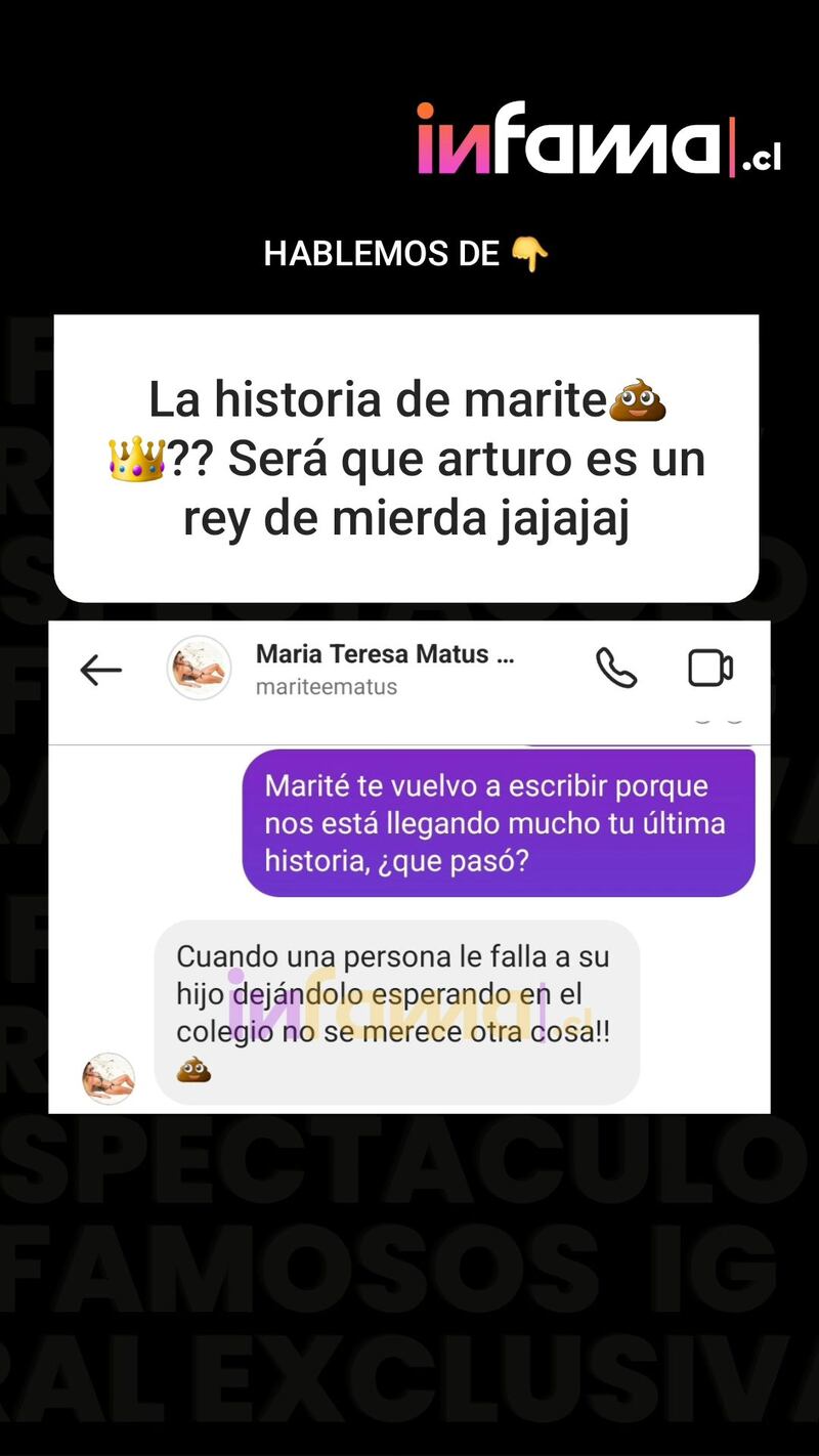Marité Matus responde a Infama para acusar a Arturo Vidal